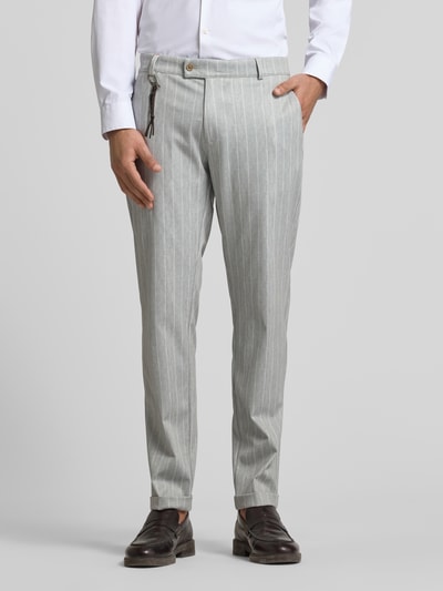 CG - Club of Gents Tapered Fit Stoffhose mit Applikation Modell 'Clow' Lind 4