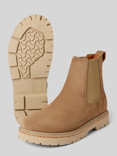 Birkenstock Chelsea Boots mit Zugschlaufe ModelL 'Highwood' Taupe 3