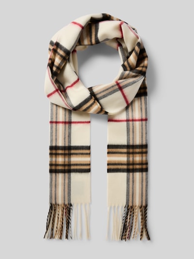 Fraas Schal mit Ausfransungen Offwhite 1