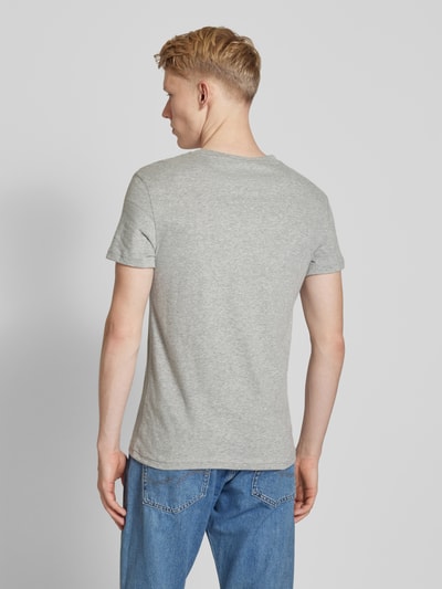 Tommy Jeans Slim Fit T-Shirt mit Logo-Stitching im 2er-Pack Mittelgrau Melange 5