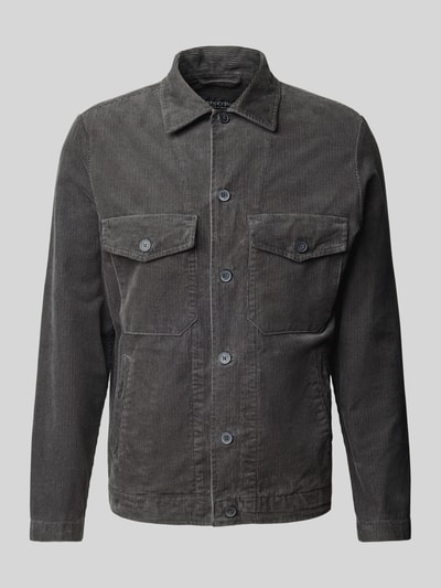 Marc O'Polo Corduroy overshirt van puur biologisch katoen Antraciet - 2