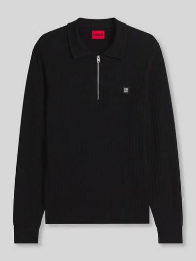 HUGO Regular Fit Poloshirt aus Viskose-Mix Modell 'Sastaron' Black 2