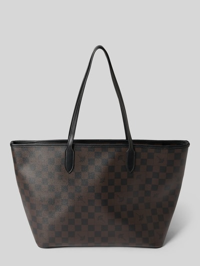 JOOP! Shopper met logodetail, model 'Lara' Donkerbruin - 4