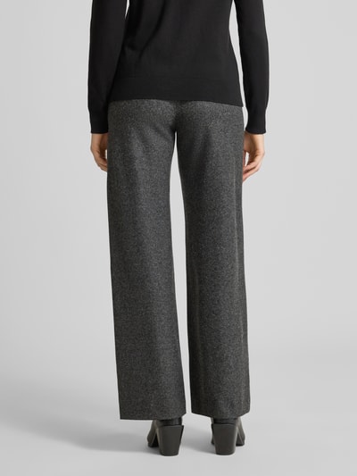 SEDUCTIVE Wide Leg Stoffhose mit Paspeltaschen am Gesäß Modell 'KIMBERLY' Anthrazit 5