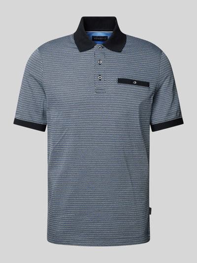 bugatti Poloshirt mit Kontrastbesatz Bleu 2