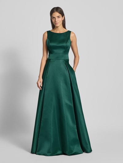 TROYDEN COLLECTION Abendkleid mit Rundhalsausschnitt Dunkelgruen 4
