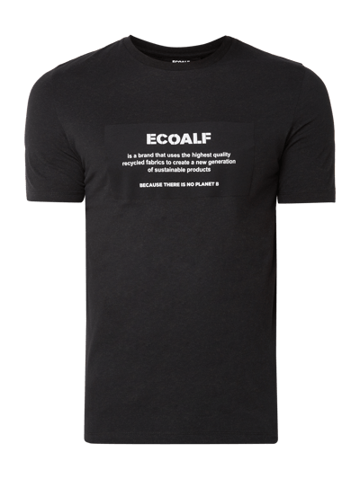 ECOALF T-shirt z bawełny z recyklingu  Czarny 2