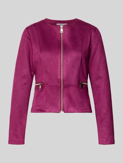 ZABAIONE Jacke mit Reißverschlusstaschen Modell 'Lu44ciaa' Bordeaux 2