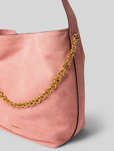 Productfoto, Handtasche aus Leder mit Label-Applikation Modell 'NOLITA' van MICHAEL Michael Kors, roze, goudkleurige ketting, echt leer, Hoofdvak met magneetsluiting, Schouderband, Breedte maat 1: 35 cm, Lengte maat 1: 33 cm, Diepte maat 1: 17 cm, bandlengte maat 1: 72 cm, labelapplicatie