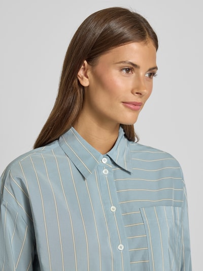 Luisa Cerano Regular fit blouse met borstzak Bleu - 3