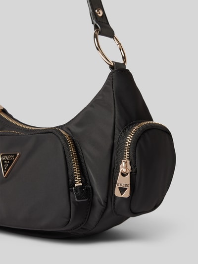 Guess Handtas met labelapplicatie, model 'ECO GEMMA' Zwart - 3