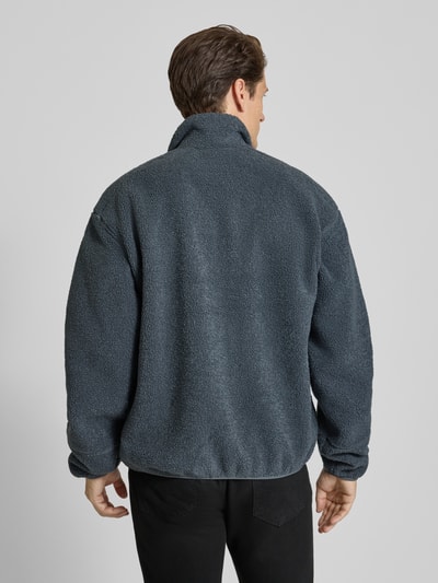 JAKE*S STUDIO MEN Sweatjack met ritssluiting Rookblauw - 5