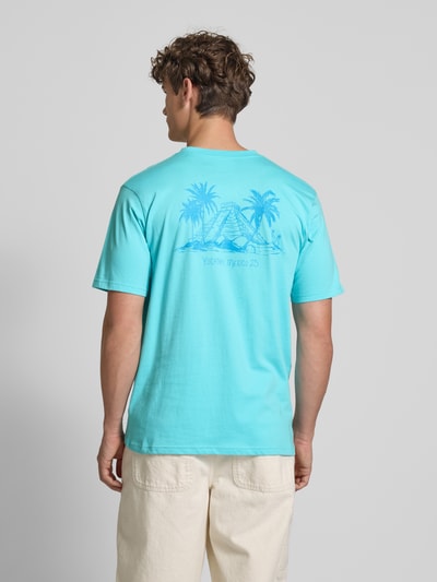 BOARDIES T-Shirt mit Label-Print Modell 'Maya' Hellblau 5