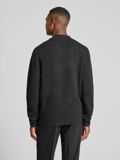 MCNEAL Strickpullover mit gerippten Abschlüssen Dunkelgrau Melange 5