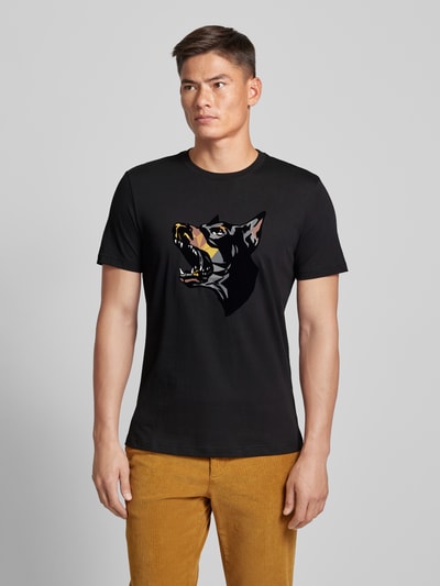 Antony Morato Regular Fit T-Shirt mit Rundhalsausschnitt Black 4