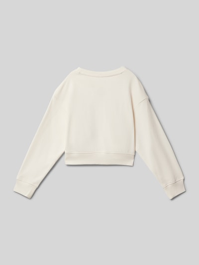 Tom Tailor Oversized Sweatshirt mit Statement Print Offwhite 3