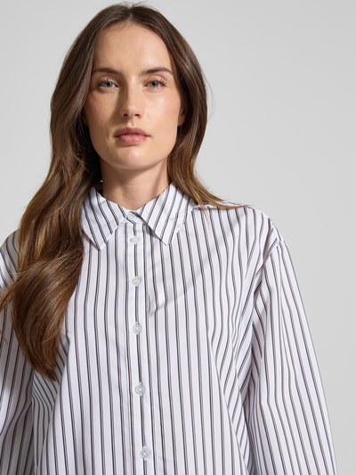 OPUS Relaxed fit overhemdblouse van lyocellmix model 'Fapo' Wit - 3