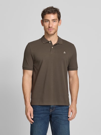 Marc O'Polo Regular Fit Poloshirt aus reiner Baumwolle  Dunkelbraun 4