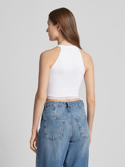 Guess Crop Top mit Neckholder Weiss 5