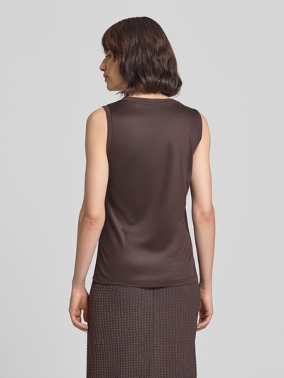 OPUS Regular Fit Top aus reiner Viskose Modell 'Inise' Dunkelbraun 5