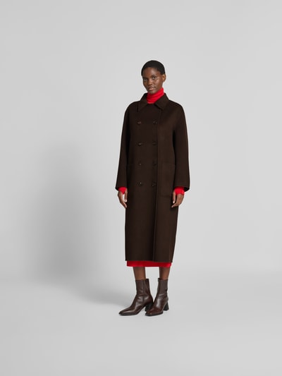 Filippa K Mantel mit Eingrifftaschen Dunkelbraun 4