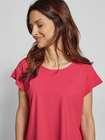 Raffaello Rossi T-Shirt mit Rundhalsausschnitt Modell 'GRIT' Fuchsia 3