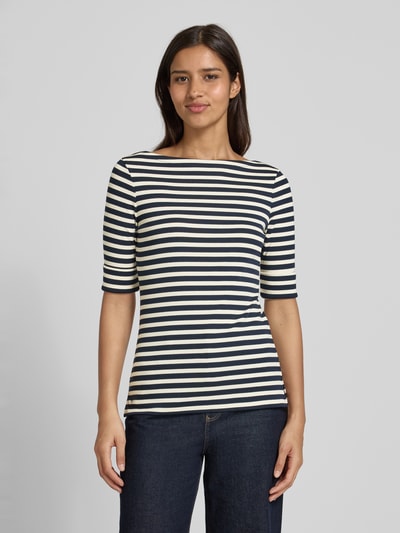 Lauren Ralph Lauren T-Shirt mit 1/2-Ärmel Modell 'JUDY' Dunkelblau 4
