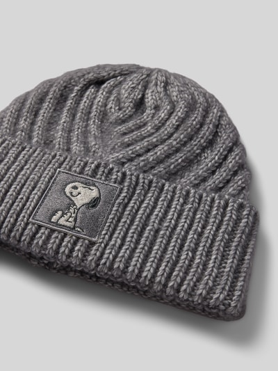 Codello Czapka beanie z detalem z logo Jasnoszary 2
