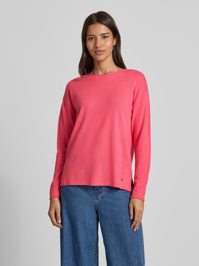 Brax Wollen pullover met kasjmier, model 'STYLE.LIZ' Koraal - 4