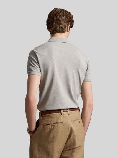 Polo Ralph Lauren regular fit poloshirt van katoenmix Lichtgrijs gemêleerd - 5