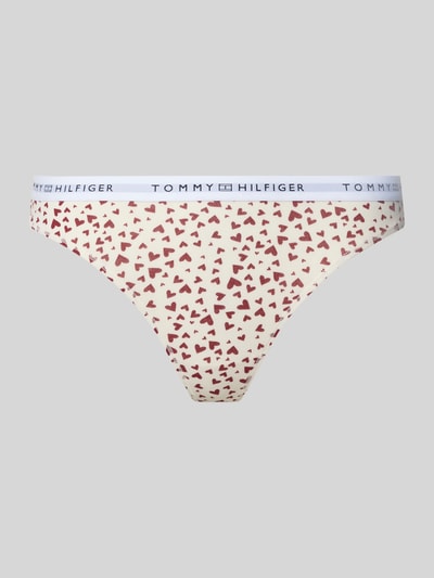 TOMMY HILFIGER String van katoenmix, model 'VALENTINE HEARTS' Felroze - 1