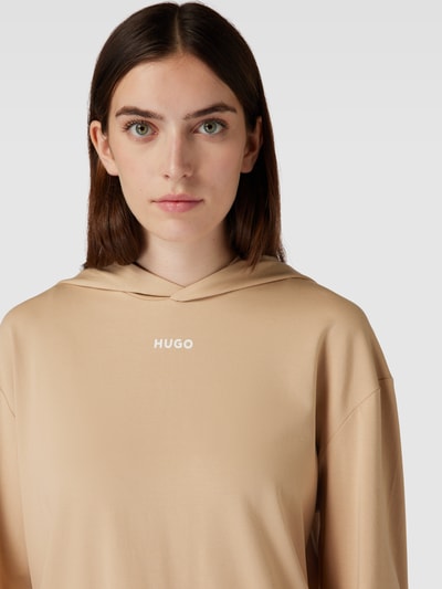 HUGO Hoodie mit Logo-Print Modell 'SHUFFLE' Beige 3