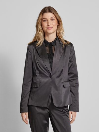 Milano Italy Regular fit blazer met reverskraag Zwart - 4