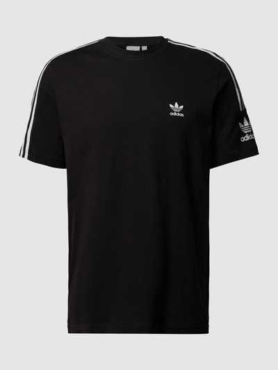 adidas Originals Regular Fit T-Shirt mit Label-Streifen Black 2