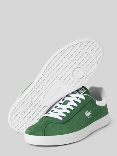 Lacoste Sneakers met labeldetails, model 'BASESHOT' Groen - 4