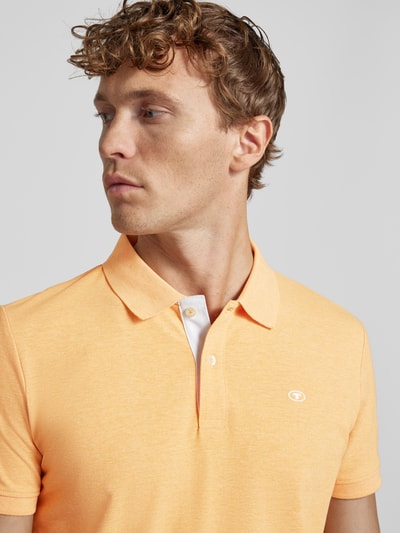 Tom Tailor Regular fit poloshirt met logostitching Oranje - 3