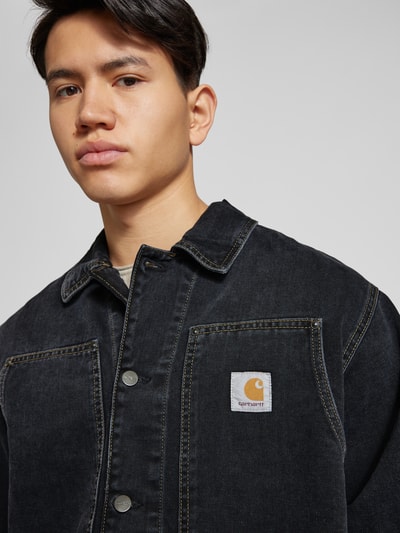 Carhartt Work In Progress Jeansjacke mit Label-Detail Black 3