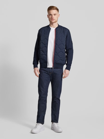 Tommy Hilfiger Bomberjack met doorgestikte naden Marineblauw - 1