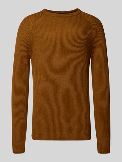 JACK & JONES Gebreide pullover met ronde hals, model 'PANNEL' Beige - 2