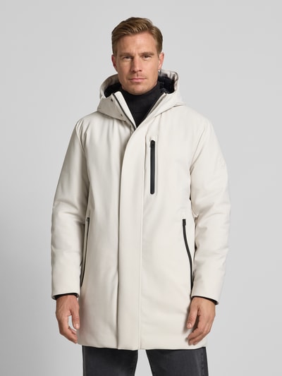 Strellson Regular fit parka met capuchon, model 'FLEX CROSS' Zilver - 4
