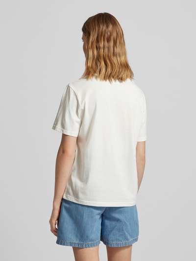 Vila T-shirt z okrągłym dekoltem model ‘SYBIL’ Biały 5