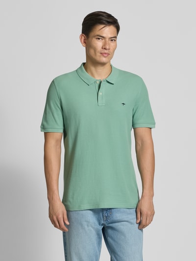 Fynch-Hatton Regular fit poloshirt met logostitching Lichtgroen - 4