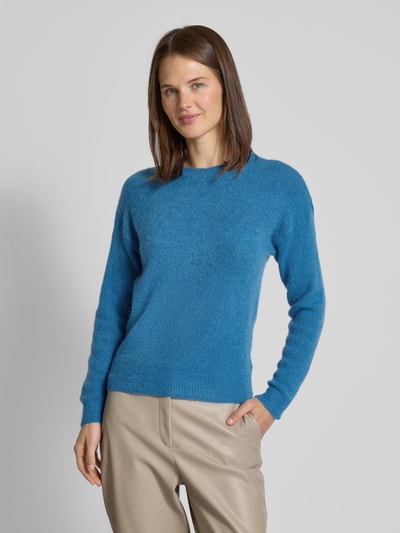 MSCH Copenhagen Strickpullover mit gerippten Abschlüssen Modell 'Festina' Royal 4