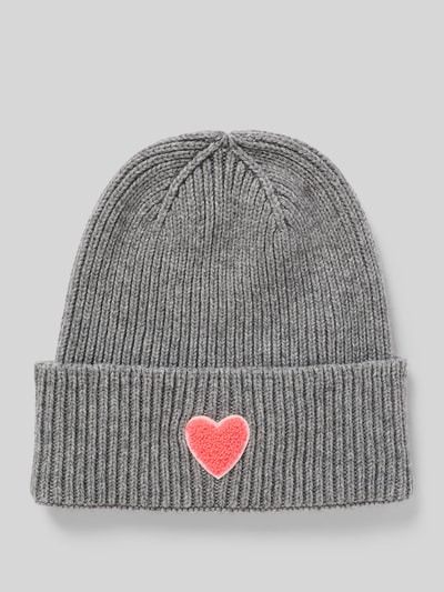 Unio Mütze aus Schurwoll-Mix mit Viskose- und Kaschmir-Anteil Hellgrau 1