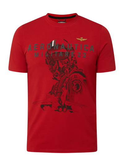 Aeronautica Militare T-Shirt mit Print Rot 2