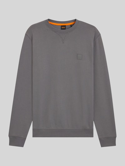 BOSS Orange Regular fit sweatshirt van puur katoen, model 'WESTART' Antraciet - 2