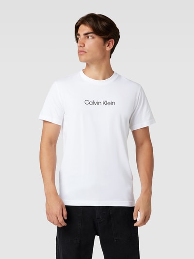Calvin Klein Underwear T-Shirt mit Label-Print Weiss 4