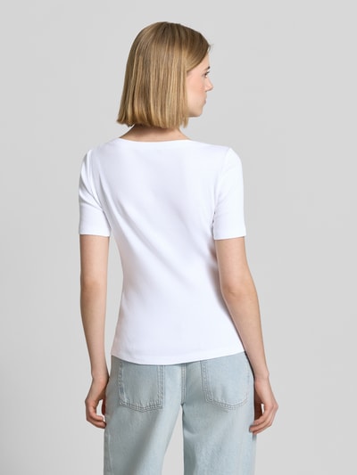 someday. Slim Fit T-Shirt mit Strukturmuster Modell 'Klenja' Weiss 5