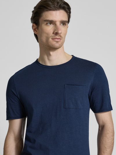s.Oliver RED LABEL Regular Fit T-Shirt aus reiner Baumwolle Dunkelblau 3