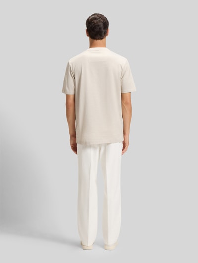 BOSS Regular Fit T-Shirt aus reiner Baumwolle Modell 'THOMPSON 432' Offwhite 5